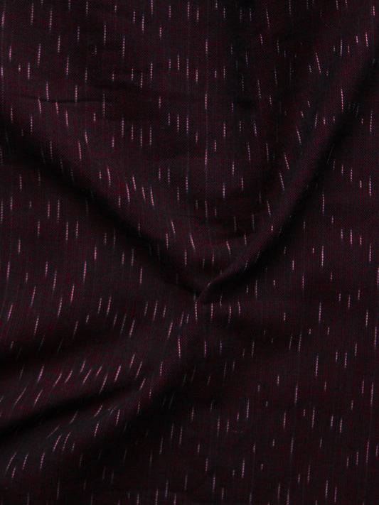 Maroon Ivory Pochampally Hand Woven Ikat Fabric Per Meter - F002F912