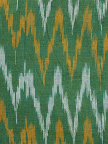 Grey Orange Ivory Pochampally Hand Woven Ikat Fabric Per Meter - F002F952