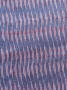 Blue Rust Pochampally Hand Weaved Ikat Mercerised Cotton Fabric Per Meter - F002F1037