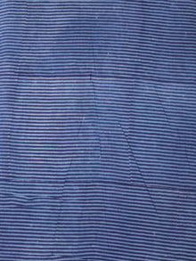 Indigo Blue Hand Block Printed Cotton Fabric Per Meter - F001F2458