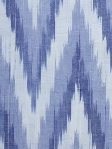 Blue Pochampally Hand Weaved Ikat Fabric Per Meter - F003F1243