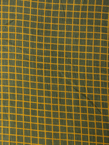 Green Mustard Hand Block Printed Cotton Fabric Per Meter - F001F1993