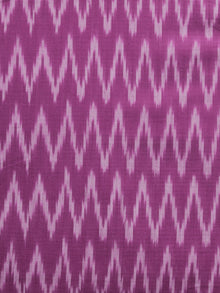 Lavender Ivory Pochampally Hand Weaved Ikat Mercerised Cotton Fabric Per Meter - F002F1025