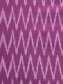 Lavender Ivory Pochampally Hand Weaved Ikat Mercerised Cotton Fabric Per Meter - F002F1025