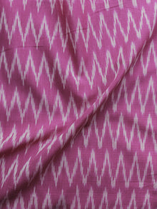 Lavender Ivory Pochampally Hand Weaved Ikat Mercerised Cotton Fabric Per Meter - F002F1025