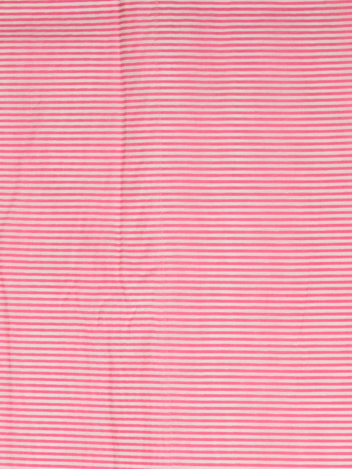 Pink White Block Printed Cotton Fabric Per Meter - F001F2393