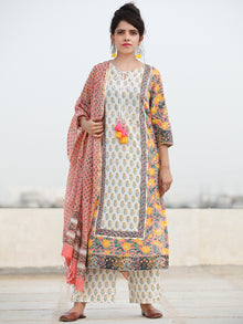 Rozana Zoya - Set of Kurta Palazzo & Dupatta - KS133A2476D