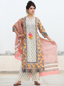 Rozana Zoya - Set of Kurta Palazzo & Dupatta - KS133A2476D