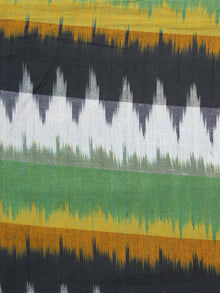 Multi Color Pochampally Hand Woven Ikat Fabric Per Meter - F002F976