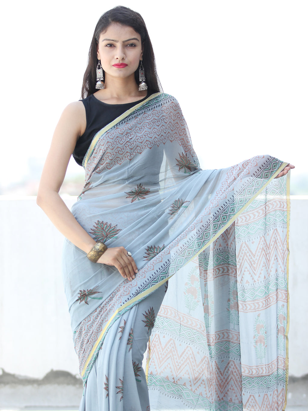 Pastel Yellow Printed Chiffon Saree With Fancy Border - Vishal Prints -  3968377