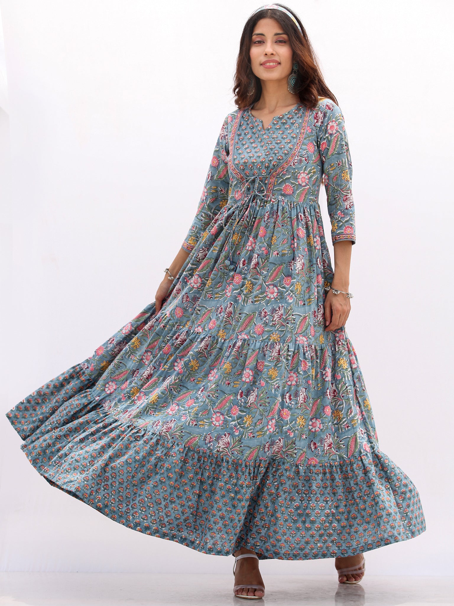 Megha Roheen Tier Dress – InduBindu