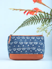 Indigo Hand Block Printed Utility Bag - B1608