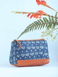 Indigo Hand Block Printed Utility Bag - B1608