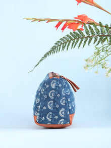 Indigo Hand Block Printed Utility Bag - B1608