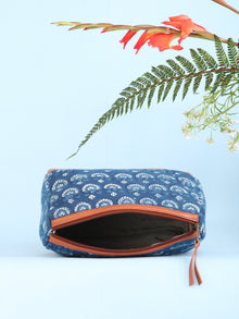 Indigo Hand Block Printed Utility Bag - B1608