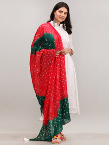 Noor Eshal - Self Work ALine Kurta Pant Set With Bandhini Dupatta - KS117AXXD3