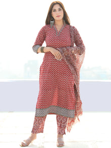 Utsav Zubeida - Kurta Pants & Kota Doria Dupatta - KS59B2569D