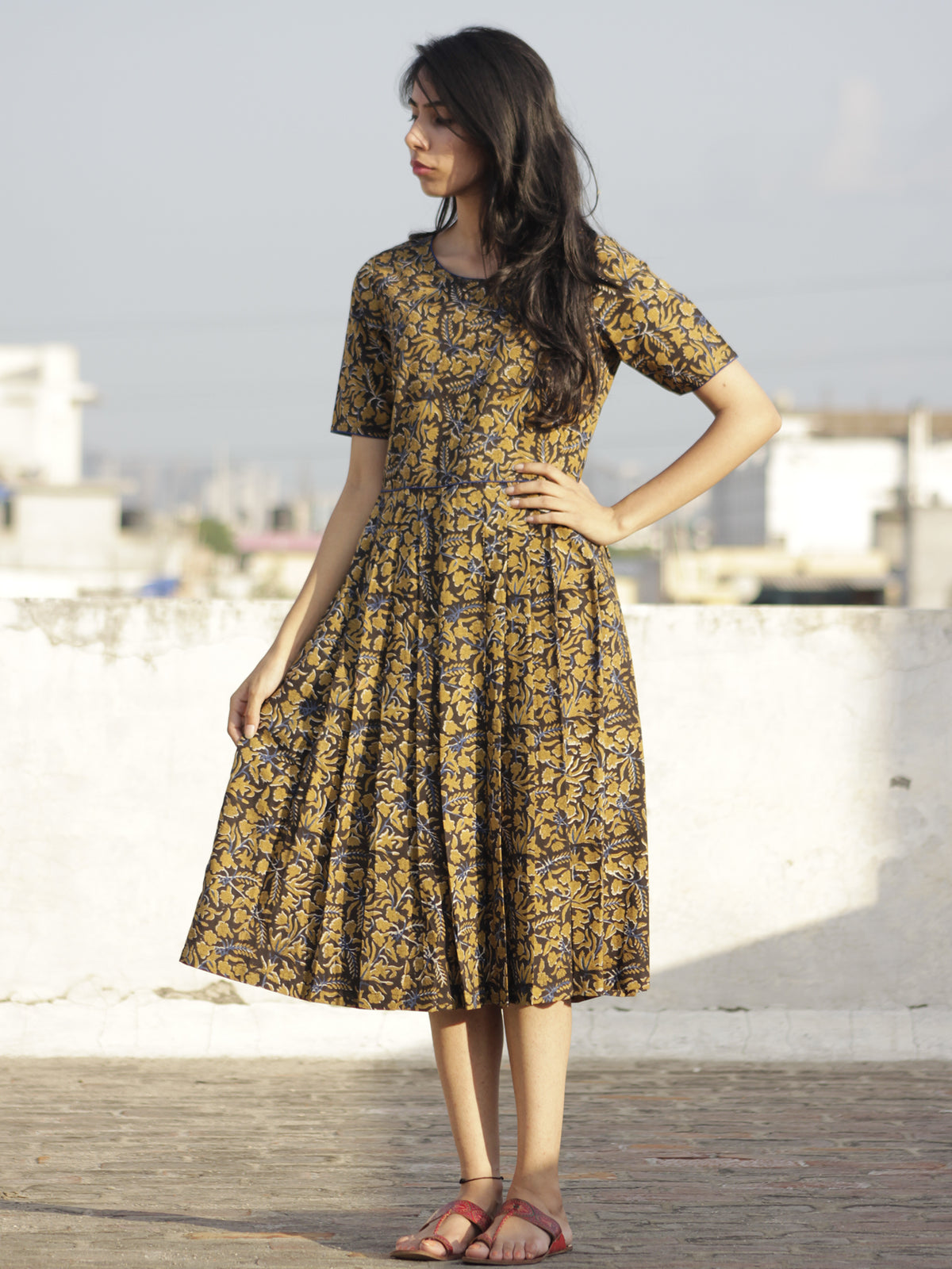 Black mustard dress best sale